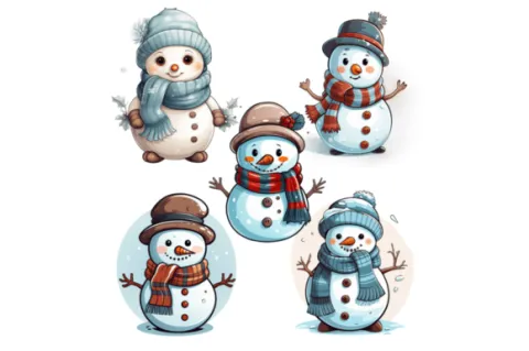 Five Little Snowmen