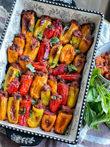stuffed mini sweet bell peppers 