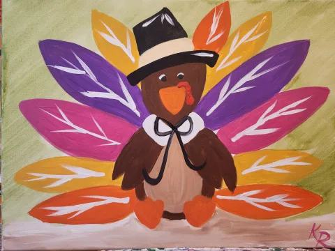 Turkey Pilgrim Painting