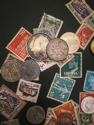 coin and stamp