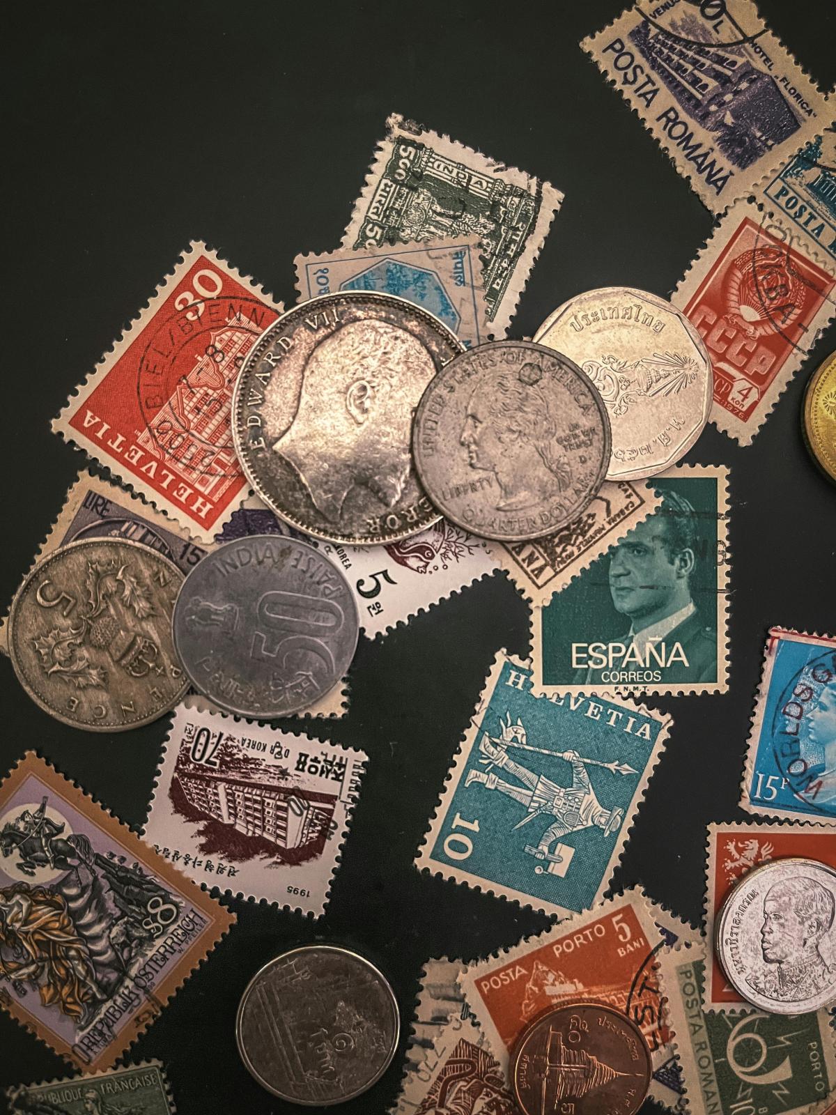 coin and stamp